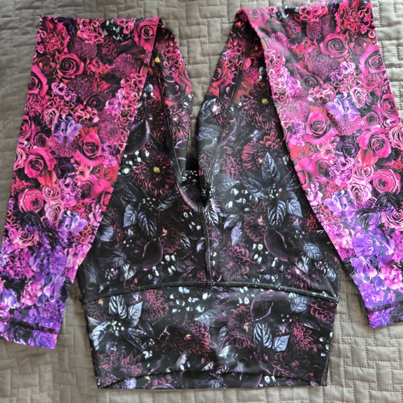 lululemon athletica Pants - Lululemon Athletica Pink and Purple Floral Leggings